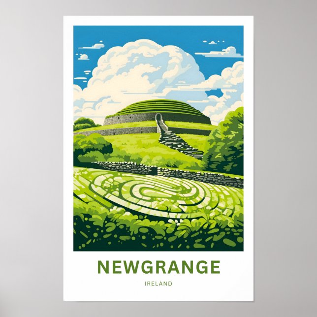 Poster de viagens Newgrange Irlanda (Frente)