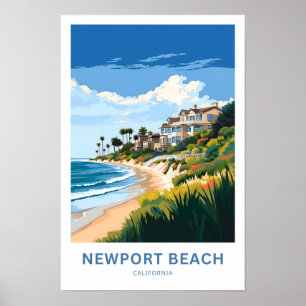 Poster de viagens Newport Beach California