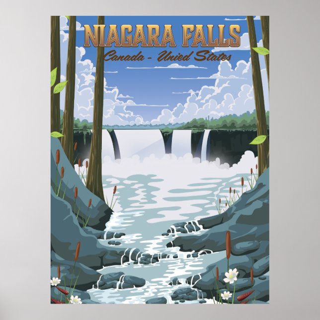 Poster de viagens Niagara Falls (Frente)