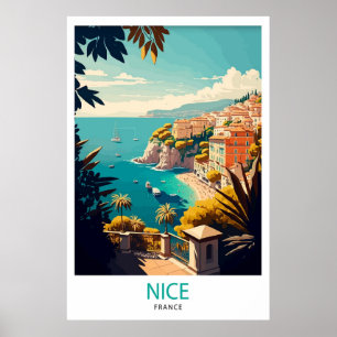 Poster de viagens Nice França
