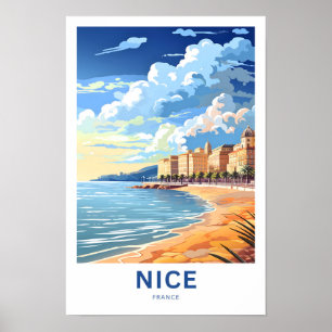 Poster de viagens Nice França