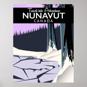 Poster de viagens Nunavut Canada