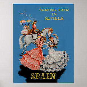 Poster de viagens para Sevilha, Espanha