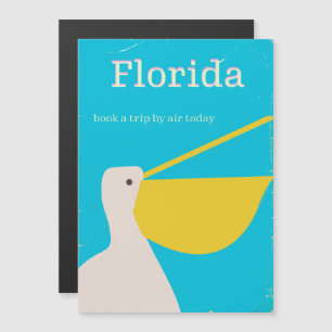 Poster de viagens Pelicano Vintage Florida