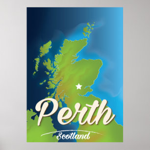 Poster de viagens Perth Scotland