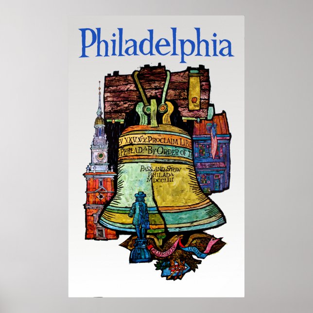 Poster de viagens Philadelphia (Frente)