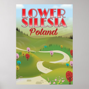 poster de viagens Polônia da Silésia inferior