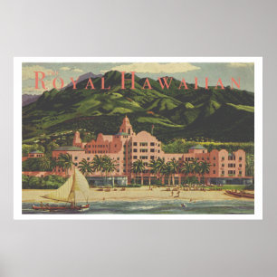 Poster de viagens Real Hawaiian Pesado Vintage