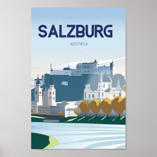 Poster de viagens Salzburg Áustria