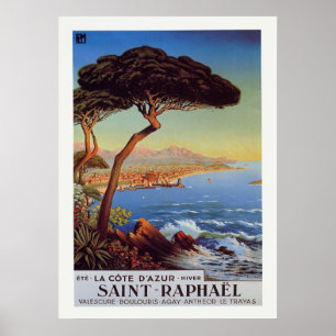Poster de viagens Santo-Raphael