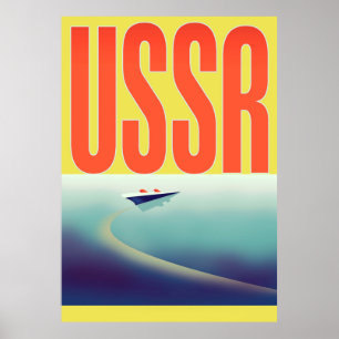 Poster de viagens soviético da URSS