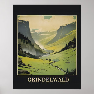 Poster de viagens Suiça Grindelwald