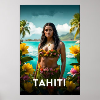 Poster de viagens Tahiti