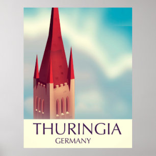 poster de viagens Thuringia Germany