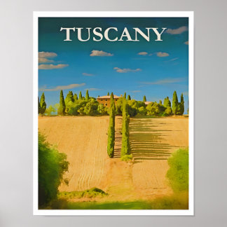 Poster de viagens Toscana-Itália