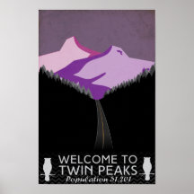 Poster de viagens Twin Peaks