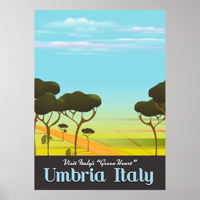 Poster de viagens Umbria Itália (Frente)