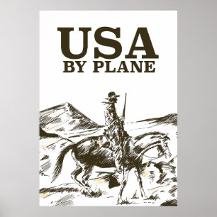 POSTER DE VIAGENS USA Cowboy