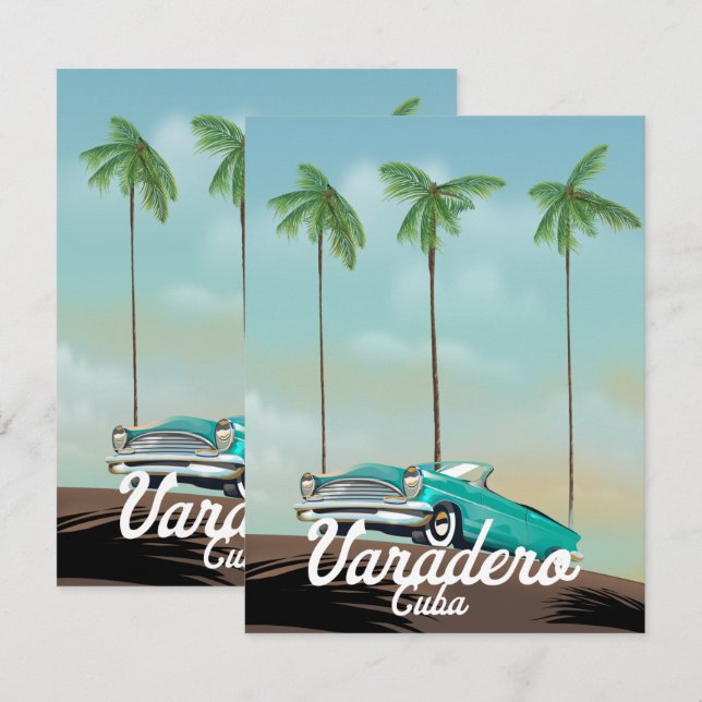 Poster de viagens Varadero Cuba (Frente/Verso)