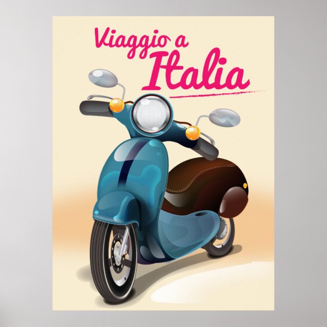 Poster de viagens Viaggio a Italia (Frente)