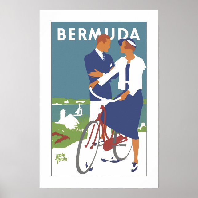 Poster de viagens Vintage Bermuda (Frente)