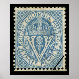 Poster de viagens Vintage British Columbia