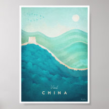 Poster de viagens Vintage China