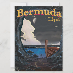 Poster de viagens vintage das Bermudas