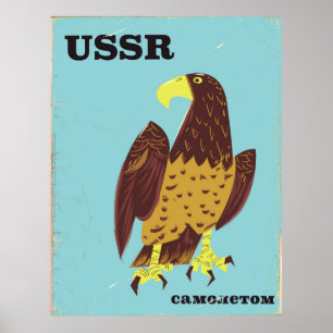 POSTER de viagens vintage de Águia USSR