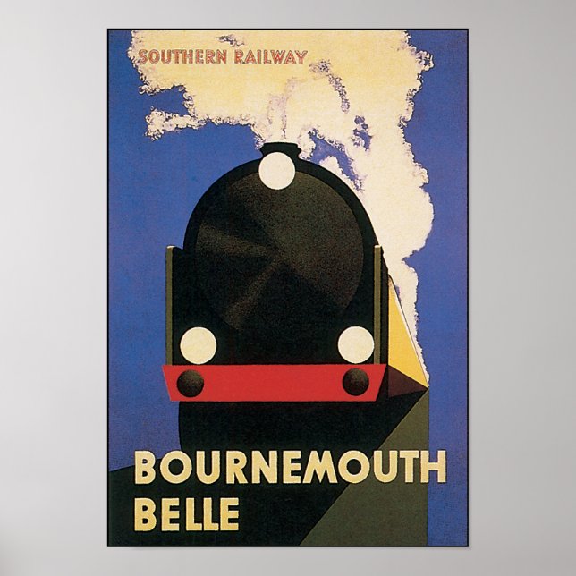 Poster de Viagens vintage de Bournemouth Belle (Frente)