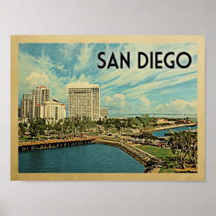 Poster de Viagens vintage de San Diego