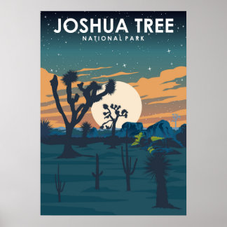 Poster de Viagens vintage do Parque Nacional de Jo
