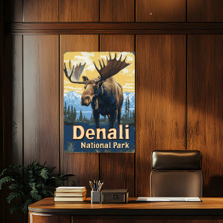 Poster de Viagens vintage do Parque Nacional Denal