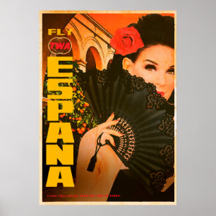 Poster de viagens Vintage Espana