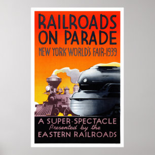 POSTER de Viagens vintage EUA restaurado