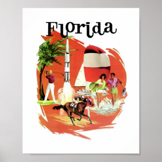Poster de viagens Vintage Florida