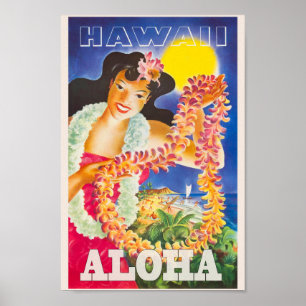 Poster de viagens Vintage Hawaii
