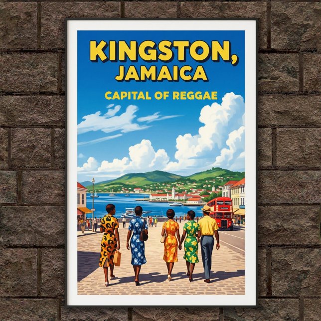 poster de viagens Vintage Jamaica dos anos 60 (Criador carregado)