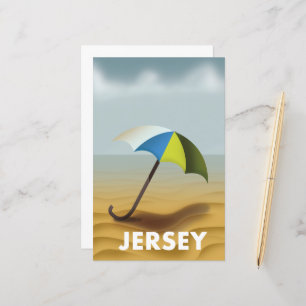 Poster de viagens Vintage Jersey.
