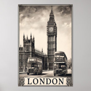 Poster de viagens Vintage London England