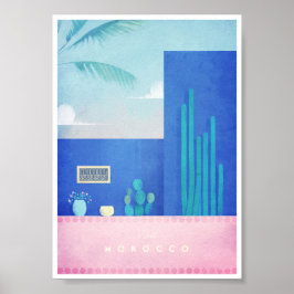 Poster de Viagens vintage marroquina