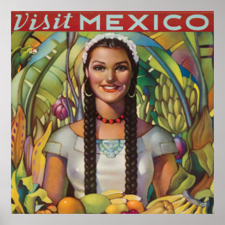 Poster de viagens Vintage Mexico