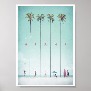 Poster de Viagens vintage Miami