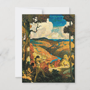 Poster de viagens Vintage NC Wyeth, Antigo Kentuck