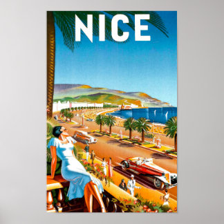 Poster de viagens Vintage Nice France