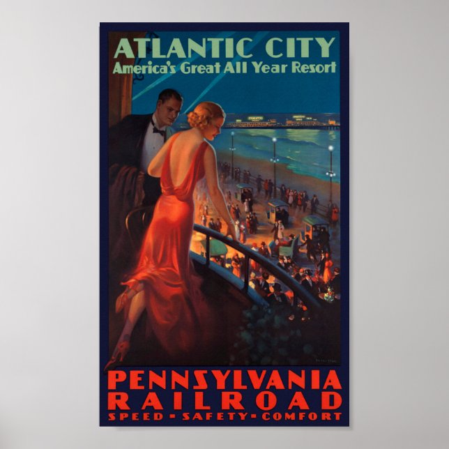Poster de viagens VINTAGE PENNSYLVANIA RAILROAD (Frente)