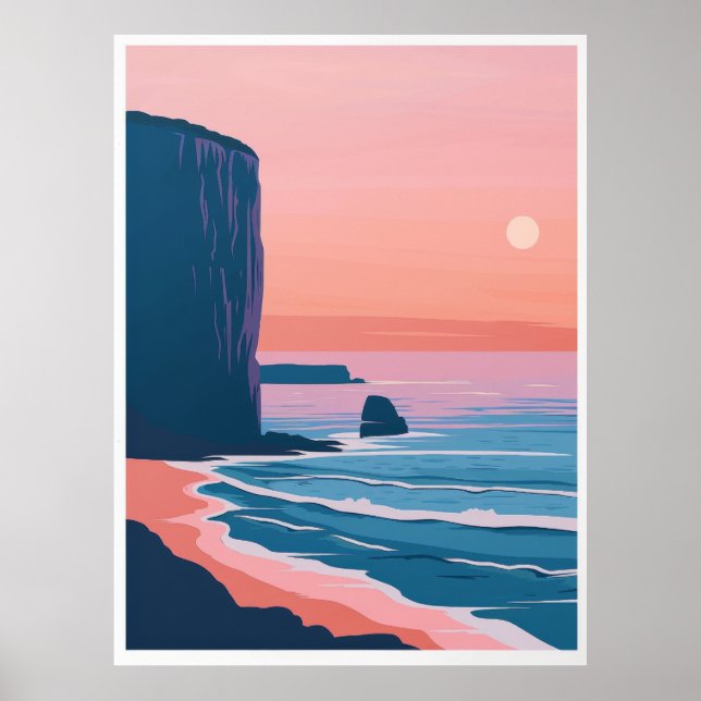 Poster de viagens Vintage Retro Flat-Style - Explo (Frente)