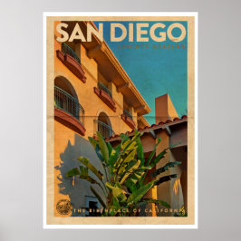 Poster de viagens Vintage San Diego