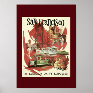 Poster de viagens Vintage San Francisco