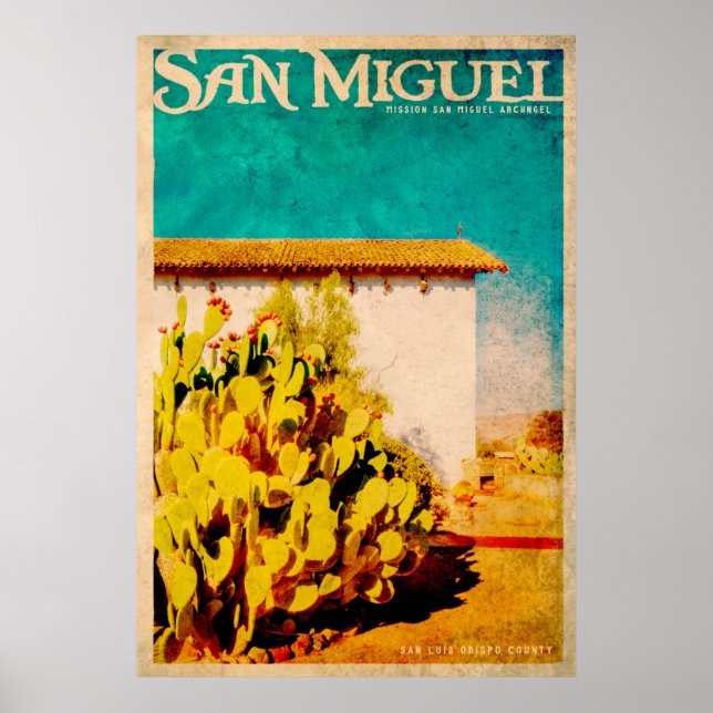 Poster de viagens Vintage San Miguel (Frente)